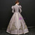 High Neck Long Sleeve Appliques Victorian Dress