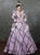 Purple Long Sleeve Square Victorian Antonietta Dress