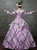 Purple Long Sleeve Square Victorian Antonietta Dress