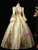 Gold Sequins Satin Rococo Baroque Dress