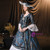 Blue Lace Square Long Sleeve Rococo Baroque Dress