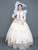 Tulle V-neck Long Sleeve Appliques Baroque Dress