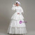 White Long Sleeve Lace High Neck Rococo Baroque Dress