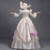 Satin Lace Tulle Appliques Long Sleeve Rococo Baroque Dress