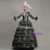 Ball Gown Satin Long Sleeve Tiers Baroque Dress