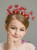 Girls Red Flower Hair Accessories