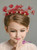 Girls Red Flower Hair Accessories