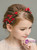 Red Flower Princess Flower Girl Headband