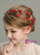 Red Flower Princess Flower Girl Headband