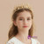 Gold Leaf Pearls Beading Girls Hair Accessories