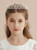 White Beading Pearls Girls Tiara