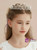 White Beading Pearls Girls Tiara