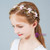 White Flower Pink Bow Beading Headdress