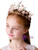 Pink Flower Gold Leaf Children's Hair Accessories