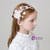 Pink Purple Flower Feather Hairband