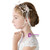 Beading Pink Flower Hair Accessories Clip