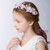 Pink White Flower Pearls Beading Hair Accessories