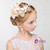 Pink Flower Feather Girl Headdress