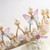 Pearls Beading Pink Butterfly Girls Tiara