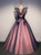 Blue Pink Tulle Appliques Beading Quinceanera Dress