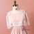 Plus Size Pink Chiffon Lace Prom Dress