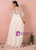Plus Size White Lace Horn Sleeve Wedding Dress