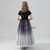 Black Tulle Stars Sequins Flower Girl Dress