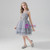 Gray Tulle Appliques Flower Girl Dress