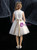 White Tulle Knee Length Flower Girl Dress