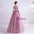 In Stock:Ship in 48 Hours Pink Tulle Sequins Beading Prom Dress