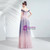 In Stock:Ship in 48 Hours Purple V-neck Prom Dress