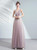 In Stock:Ship in 48 Hours Pink Purple Appliques Prom Dress