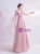 In Stock:Ship in 48 Hours Pink Tulle Appliques Pleats Prom Dress