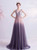 In Stock:Ship in 48 Hours Purple Sequins V-neck Prom Dress