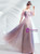 In Stock:Ship in 48 Hours Pink Blue Tulle Appliques Prom Dress