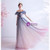 In Stock:Ship in 48 Hours Blue Purple Pleats Beading Prom Dress