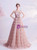 In Stock:Ship in 48 Hours Pink Tulle Tiers Appliques Prom Dress