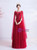 In Stock:Ship in 48 Hours Red Tulle Beading Prom Dress