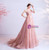 In Stock:Ship in 48 Hours Pink Strapless Prom Dress