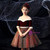 In Stock:Ship in 48 Hours Burgundy Tulle Velvet Flower Girl Dress