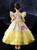 In Stock:Ship in 48 Hours Yellow Tiers Flower Girl Dress