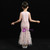 In Stock:Ship in 48 Hours Pink Mermaid Crystal Feather Flower Girl Dress