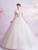 In Stock:Ship in 48 Hours Tulle Appliques Wedding Dress