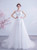 In Stock:Ship in 48 Hours White Scoop Tulle Wedding Dress