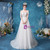 In Stock:Ship in 48 Hours White Tulle Off the Shoulder Wedding Dress