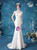 In Stock:Ship in 48 Hours White Mermaid Lace Wedding Dress