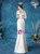 In Stock:Ship in 48 Hours White Mermaid Satin Wedding Dress