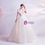 In Stock:Ship in 48 Hours Champagne Tulle Appliques Wedding Dress