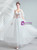 In Stock:Ship in 48 Hours White Tulle Pink Appliques Wedding Dress