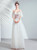 In Stock:Ship in 48 Hours A-Line White Tulle V-neck Wedding Dress